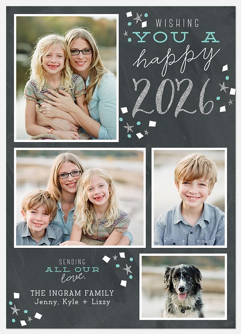 A Sparkled Year Holiday Photo Cards