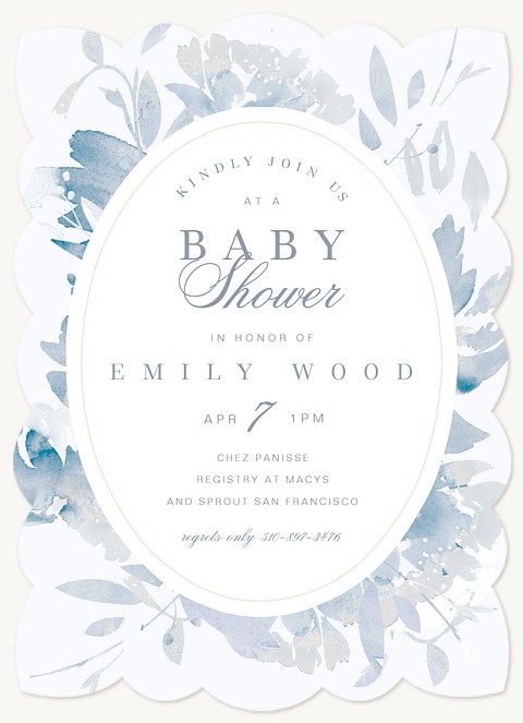 Vintage Blooms Baby Shower Invites