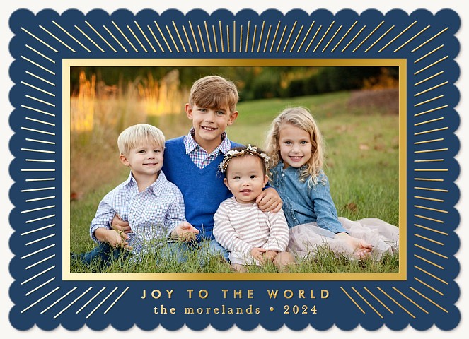 Radiant Joy Personalized Holiday Cards