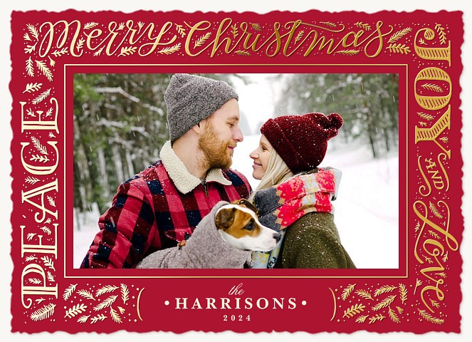 Fanciful Messages Personalized Holiday Cards