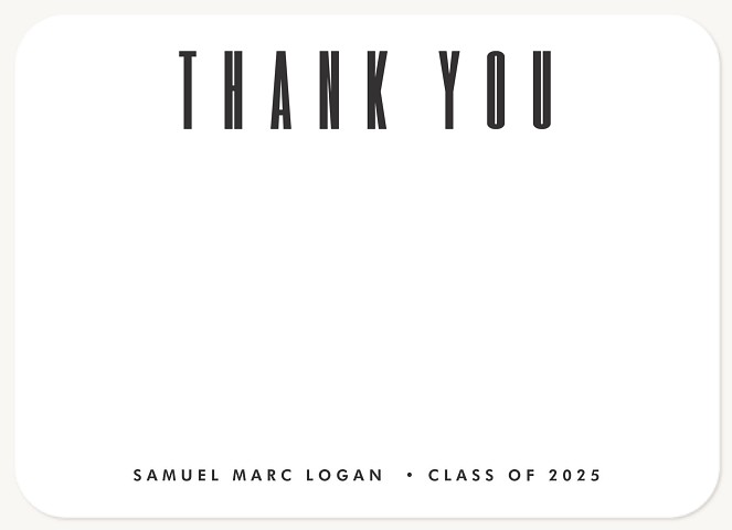 Modern Type Thank You Cards 