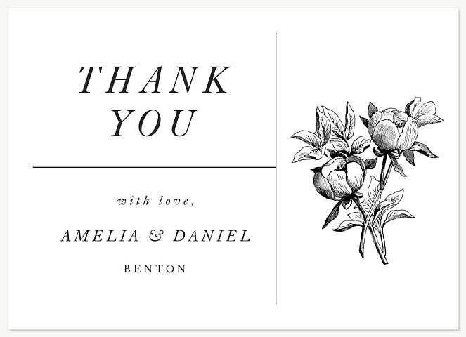 Floriculture Thank You Cards 
