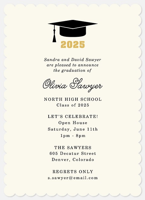 Formal Ceremony Graduation Announcements