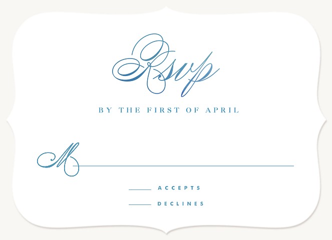 Oceanica Wedding RSVP Cards