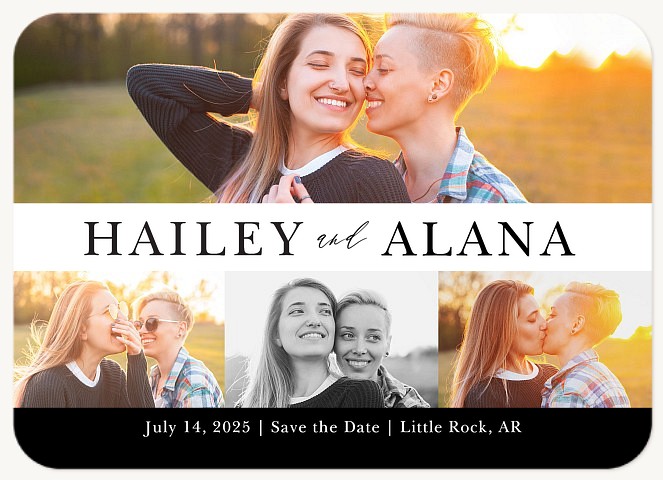 Two Names Save the Date Cards