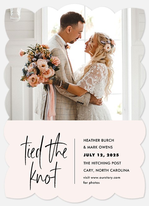 Tied the Knot Wedding Announcements