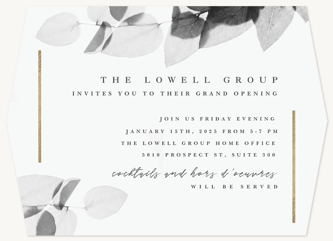 Modern Branch Party Invitations