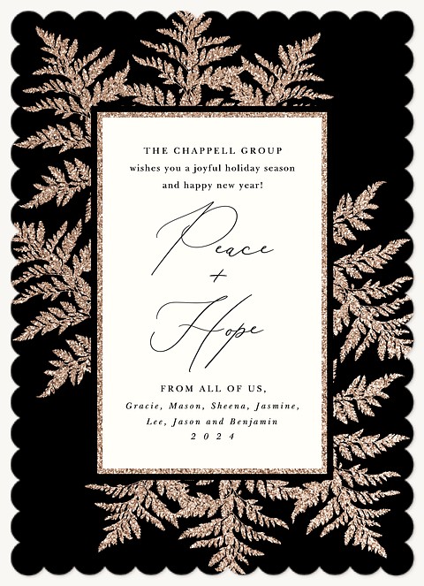 Golden Juniper Business Holiday Cards
