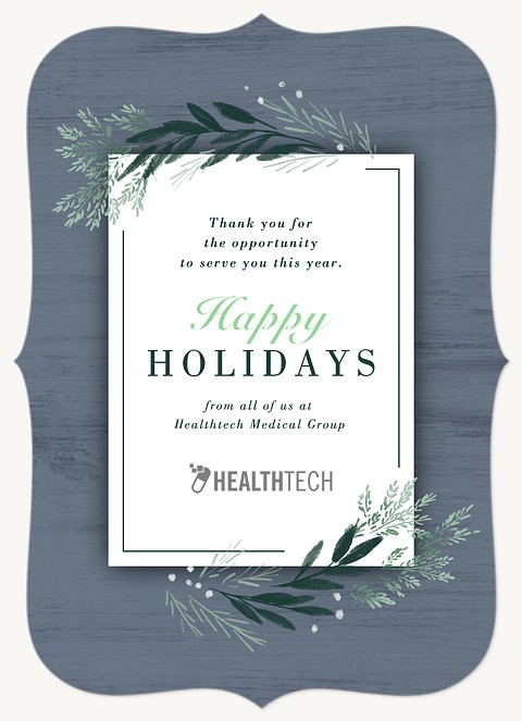 Chambray Botanicals Business Holiday Cards