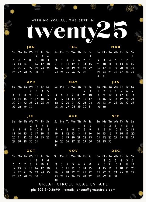 Classy Year Holiday & Christmas Magnet Cards