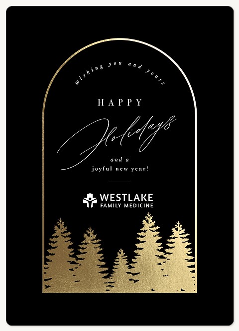 Winter Arch Holiday & Christmas Magnet Cards