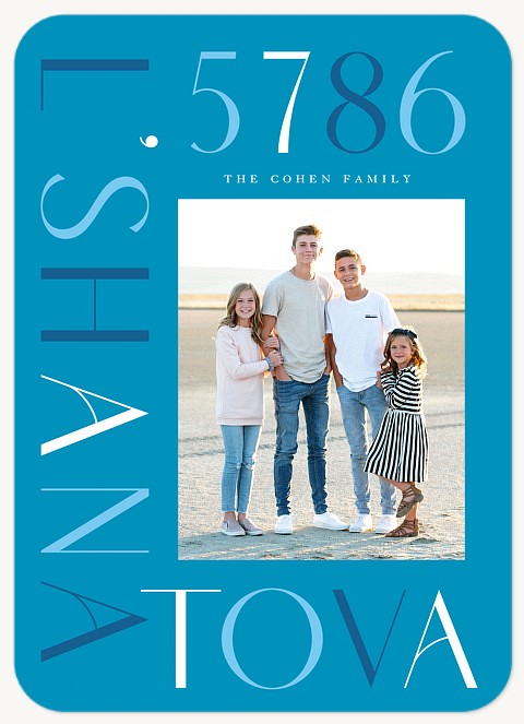 Colorful Rosh Rosh Hashanah cards