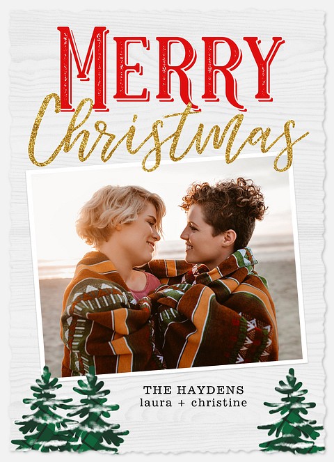 Merry Woodlands Holiday Photo Cards