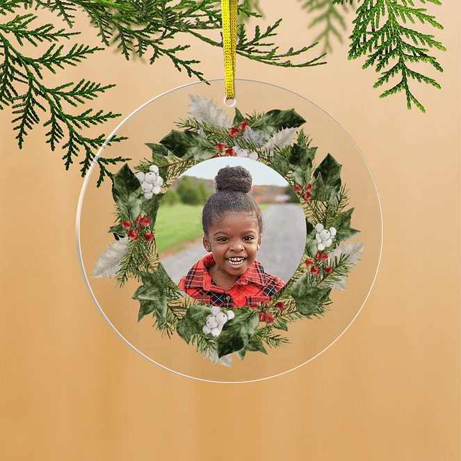 Jolly Wreath Personalized Ornaments