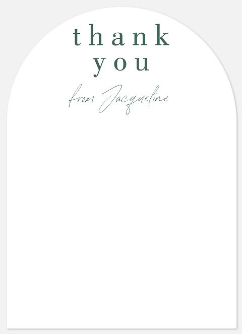 Elegant Proclamation Thank You Cards 