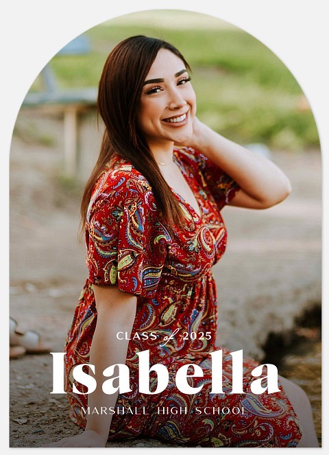 Minimalist Name Graduation Cards