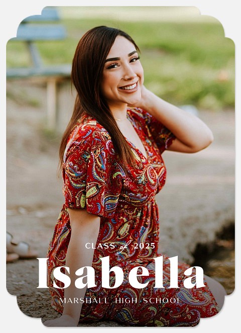 Minimalist Name Graduation Cards