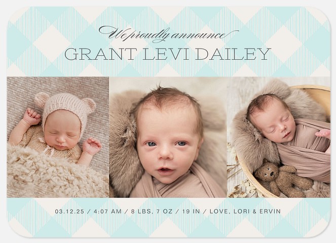 We Proudly Announce Baby Birth Announcements