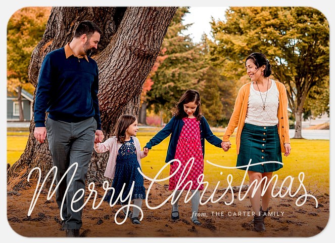 Handwritten Merry Holiday Photo Cards