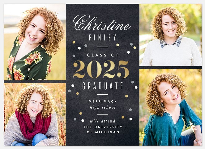 Confetti Time Graduation Cards