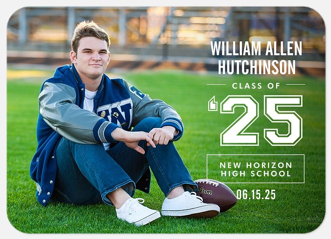 Varsity Overlay Graduation Cards