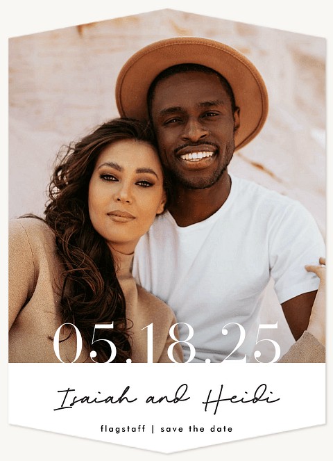 Minimalist Date Save the Date Cards