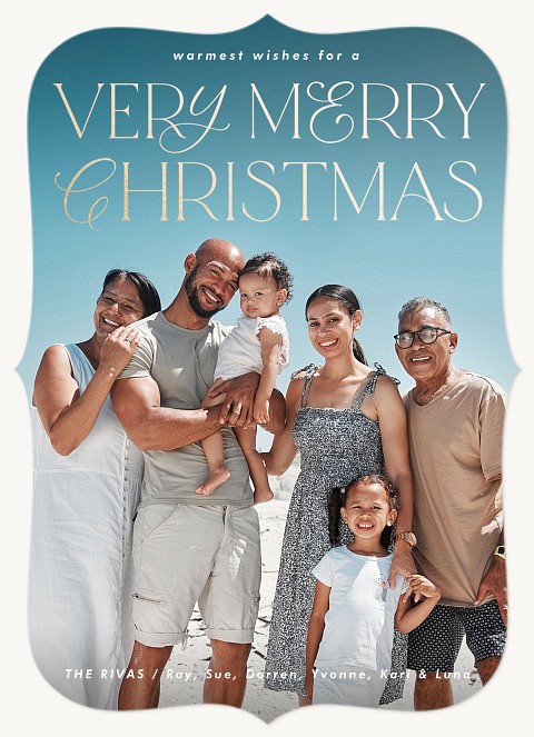 Scripted Mix Personalized Holiday Cards