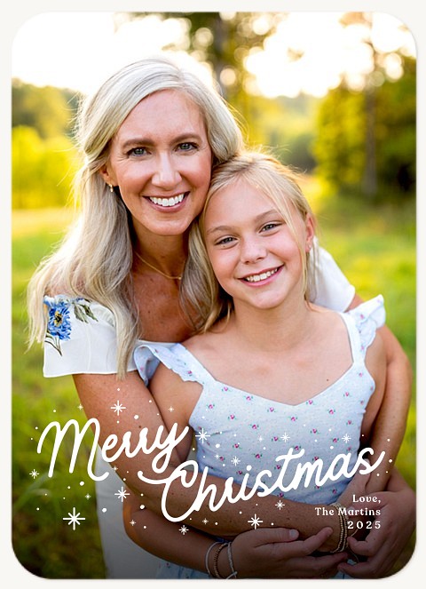 Christmas Sparkle Personalized Holiday Cards
