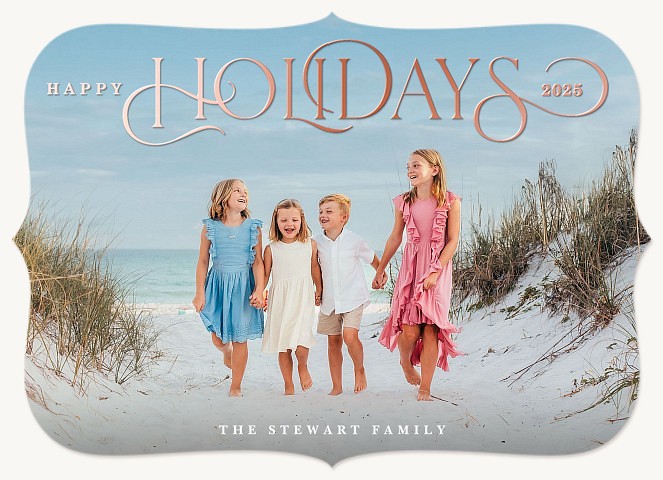 Grand Holiday Personalized Holiday Cards