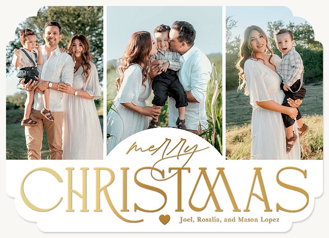 Bold And Sweet Personalized Holiday Cards