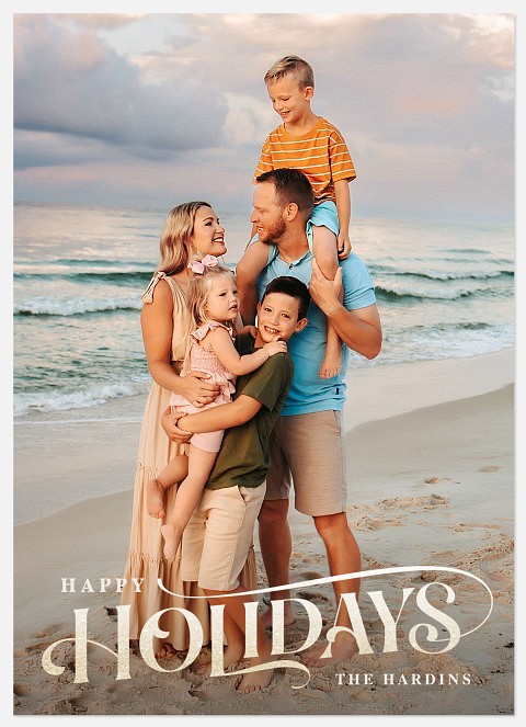 Sparkle Style Holiday Photo Cards