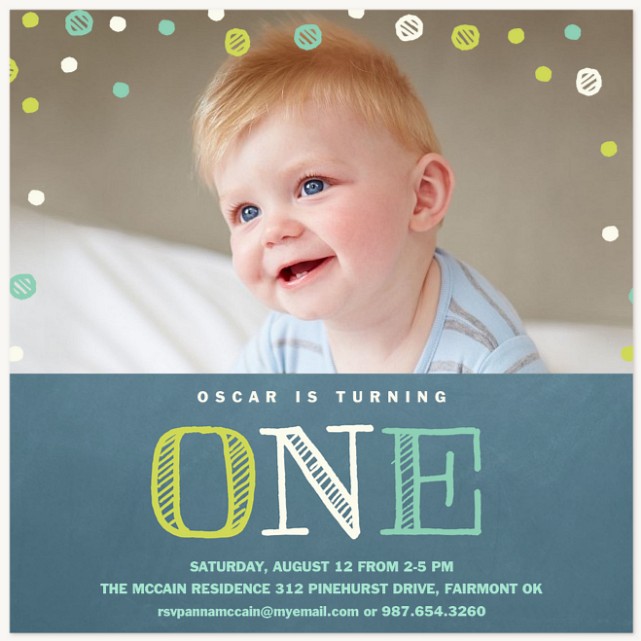 Fun One Kids Birthday Invitations