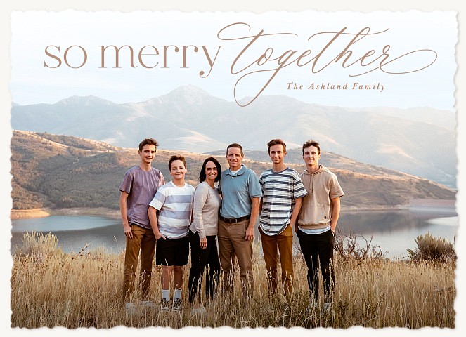 So Merry Together Personalized Holiday Cards