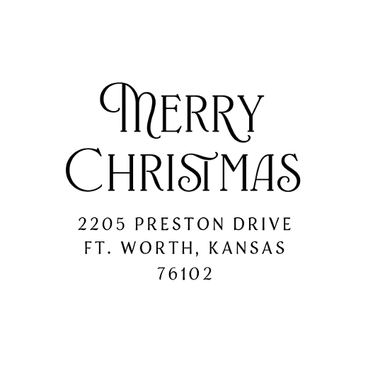 Traditional Christmas | Custom Rubber Stamps