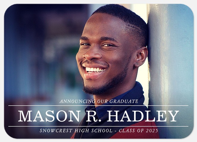 Simply Type Graduation Cards