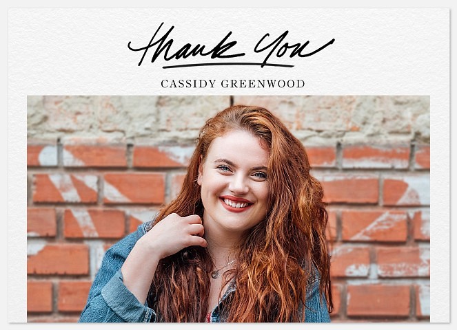 Corner Detail Thanks Thank You Cards 