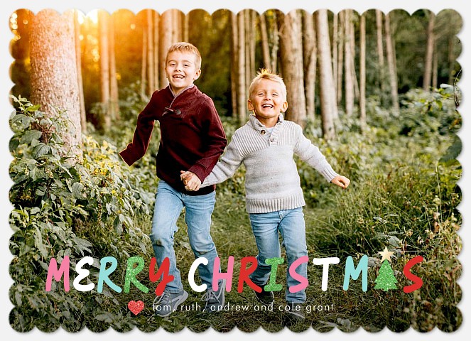 Crafty Type Holiday Photo Cards