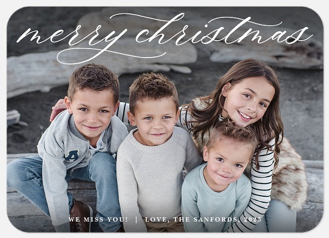 This Simple Phrase Holiday Photo Cards