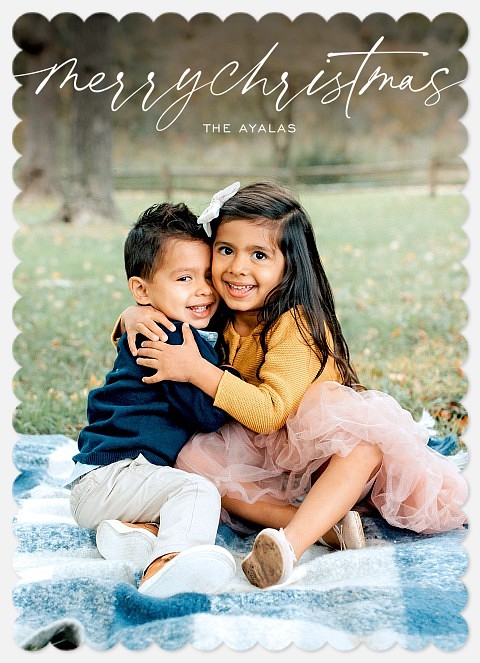 Contemporary Classic Holiday Photo Cards