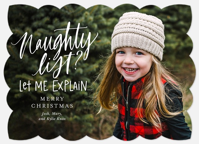 Naughty List? Holiday Photo Cards