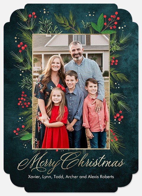Nature Singing Holiday Photo Cards