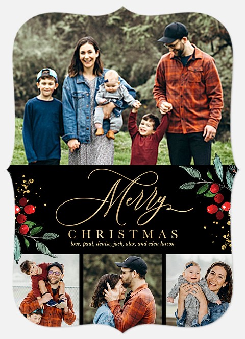 Midnight Holidays Holiday Photo Cards