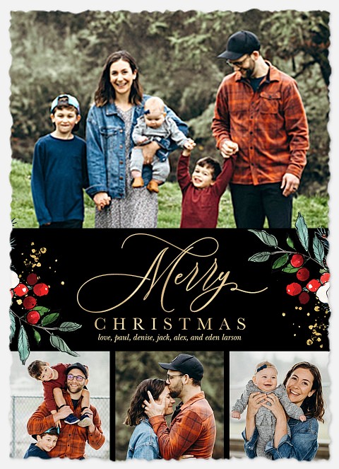 Midnight Holidays Holiday Photo Cards