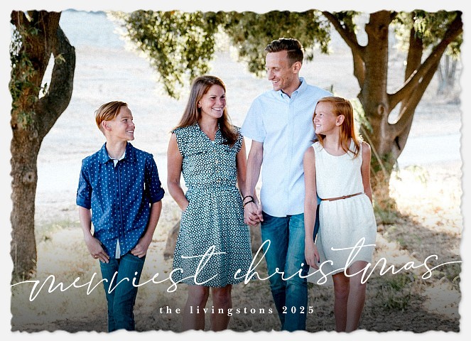 Handwritten Wishes Holiday Photo Cards
