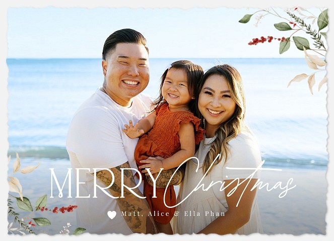 Beautifully Written Holiday Photo Cards