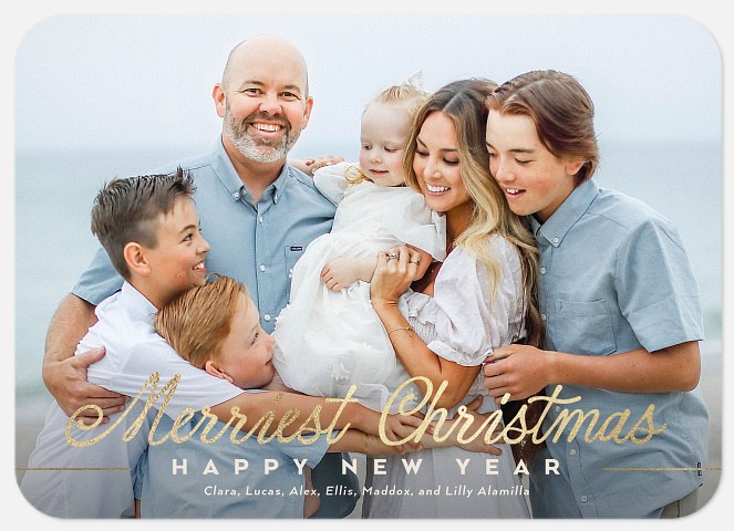 Gleaming Greetings Holiday Photo Cards