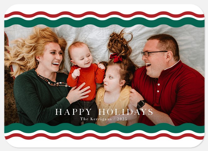 Festive Borders Holiday Photo Cards