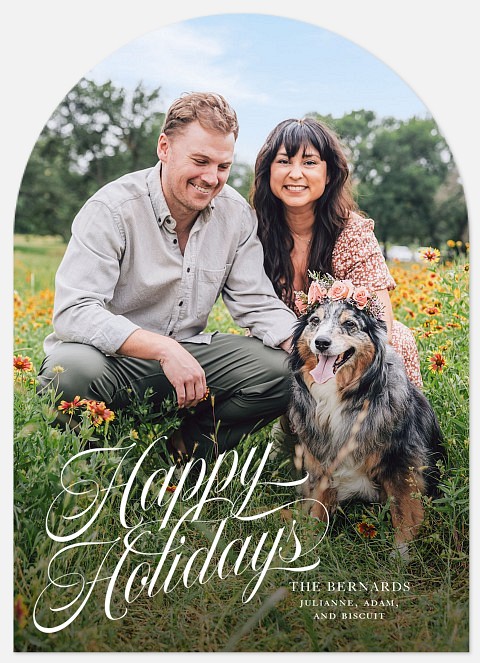 Ornamental Type Holiday Photo Cards