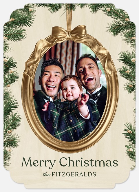 Ornament Memento Holiday Photo Cards