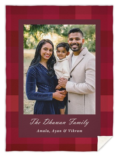 Cozy Plaid Custom Blankets